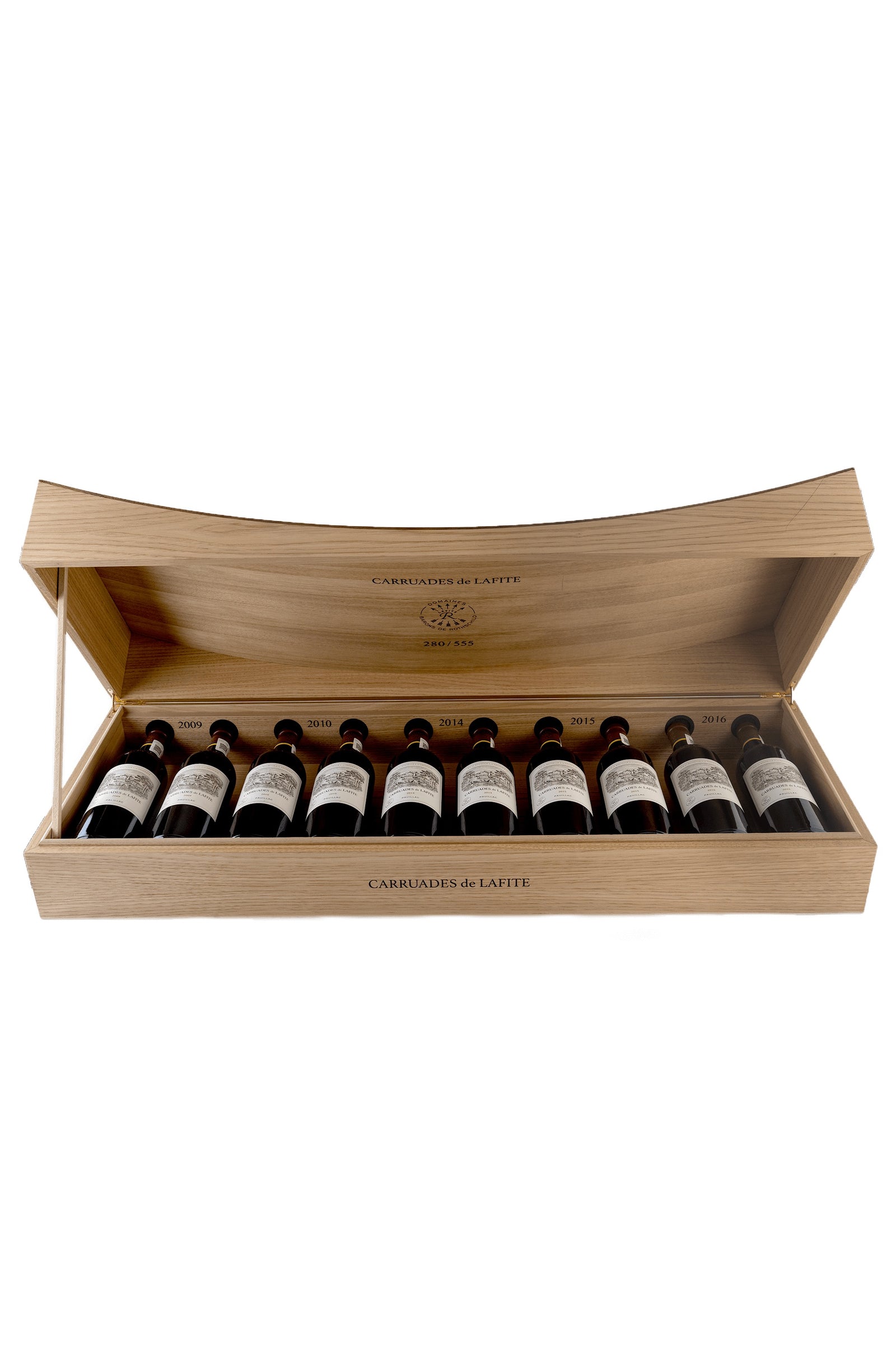 The curve Carruades de Lafite. 10 botellas. de 750 ml (2x2009,  2x2010 , 2x2014, 2x 2015, 2x 2016) - Default Title (V001001)