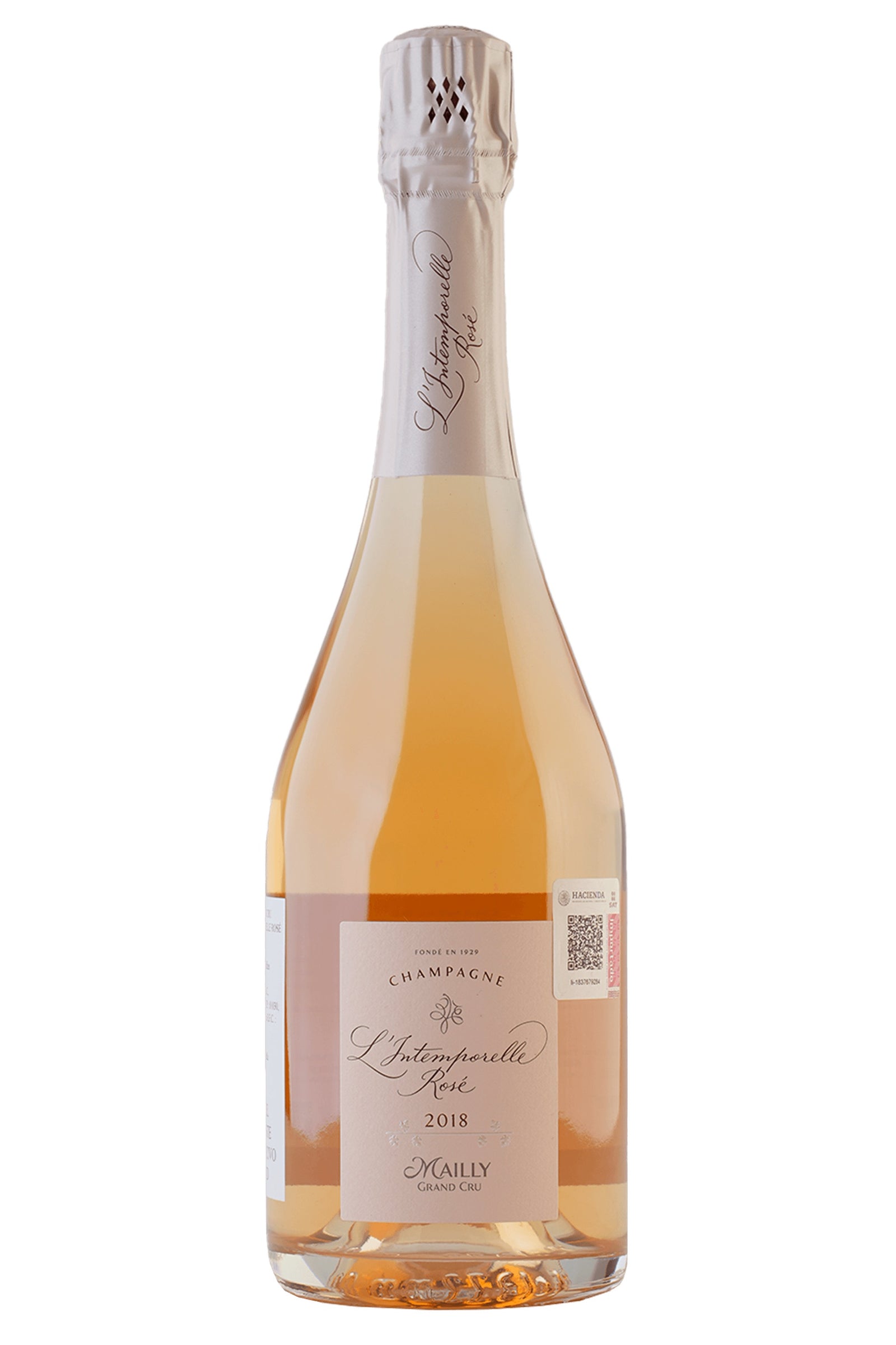 Champagne L'Intemporelle Rosé Grand Cru Brut (Mailly) 2018 - Default Title (V001603)