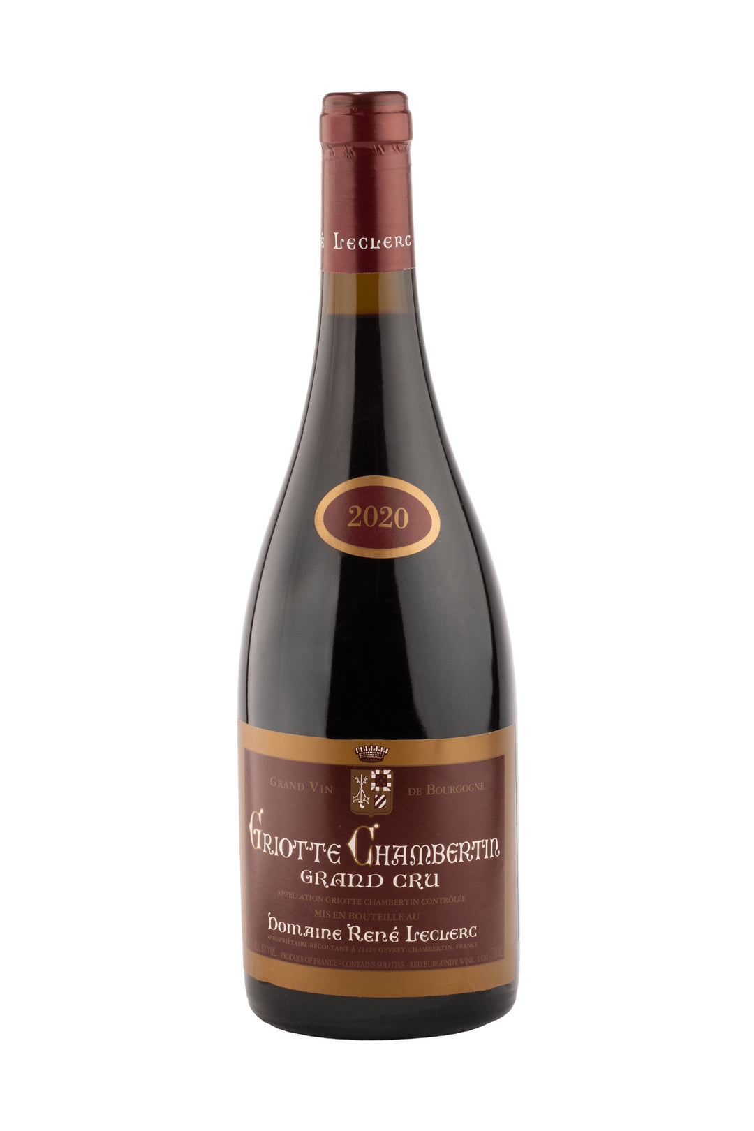 Griotte Chambertin Grand Cru Domaine René Leclerc 2020 - Default Title (V002072)
