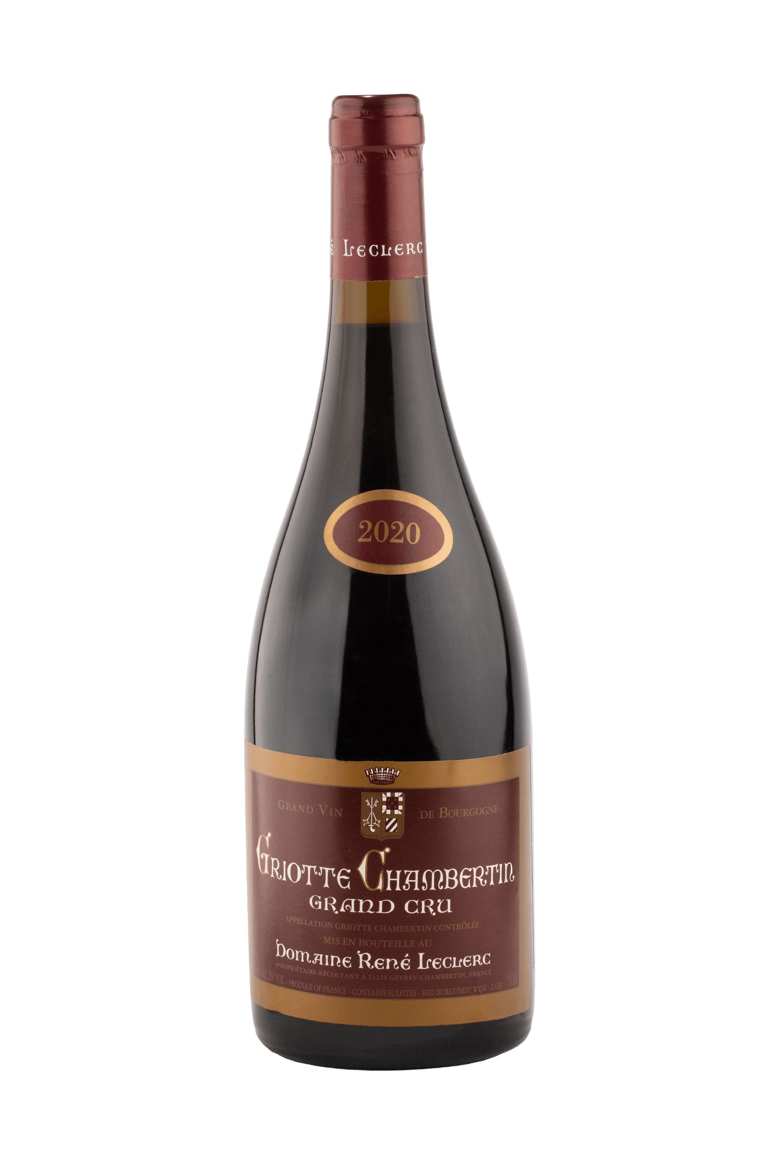 Griotte Chambertin Grand Cru Domaine René Leclerc 2020 - Default Title (V002072)