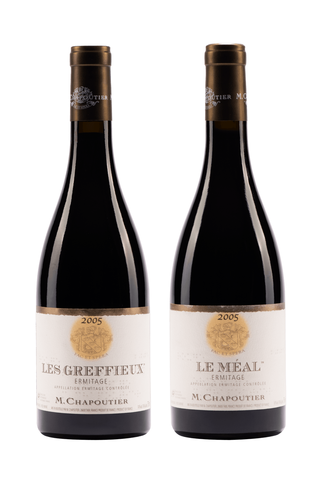 Coffret Resonances Ermitage Le Meal 2005, Ermitage Les Greffieux 2005 (M.Chapoutier)