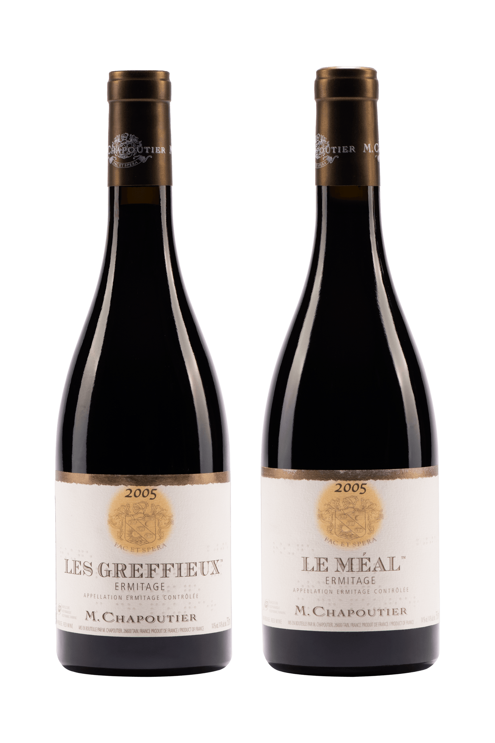 Coffret Resonances Ermitage Le Meal 2005, Ermitage Les Greffieux 2005 (M.Chapoutier)